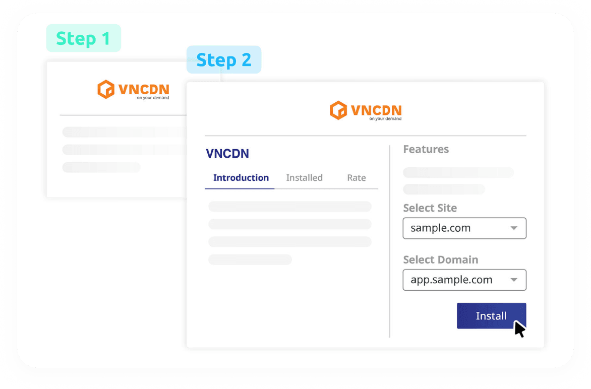 Integrate registered CDN into the platform